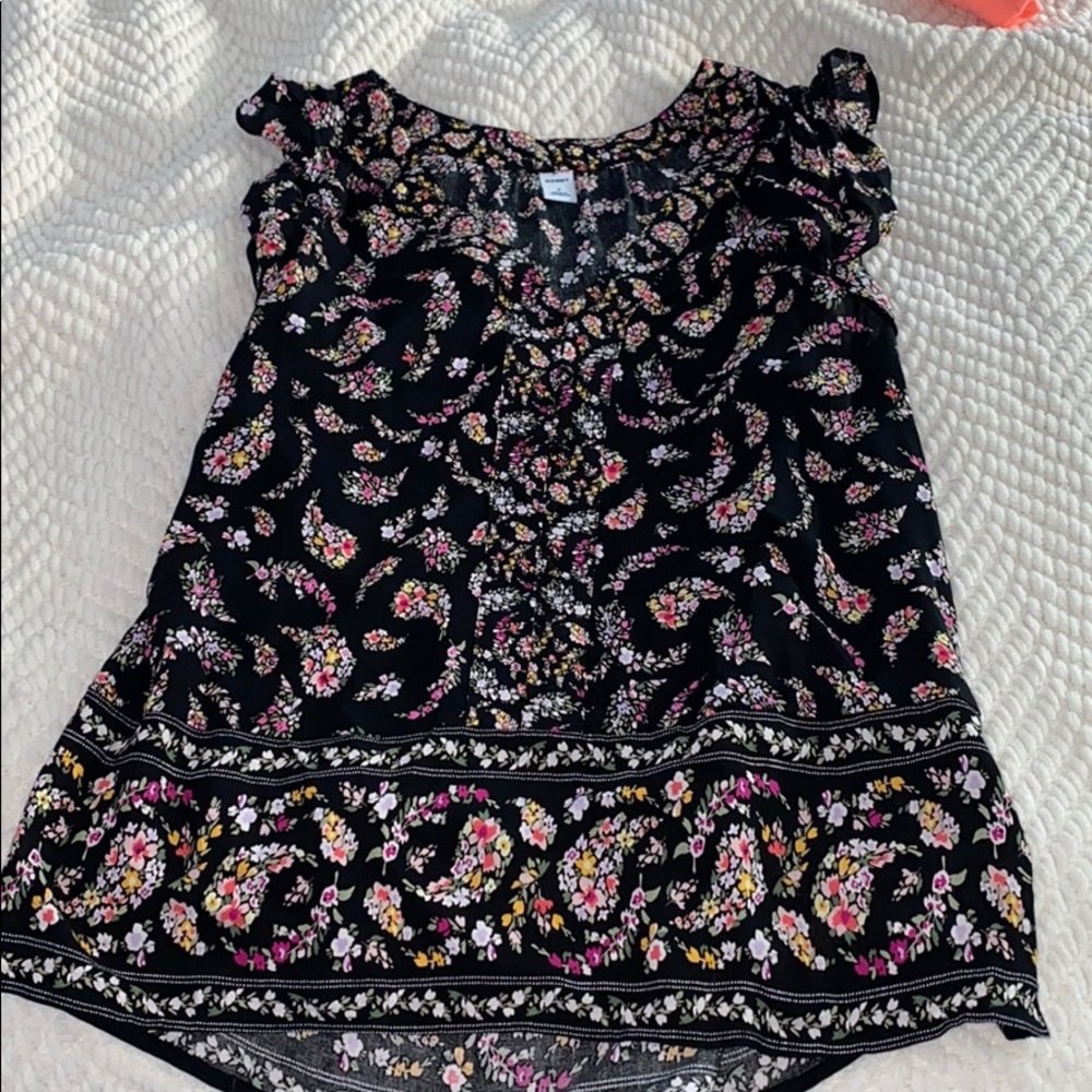 Old navy floral blouse